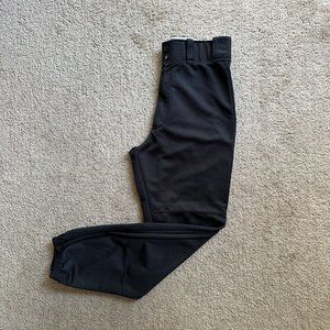 Adidas Baseball Pants Mens Medium Black Straight Leg Climalite Performance